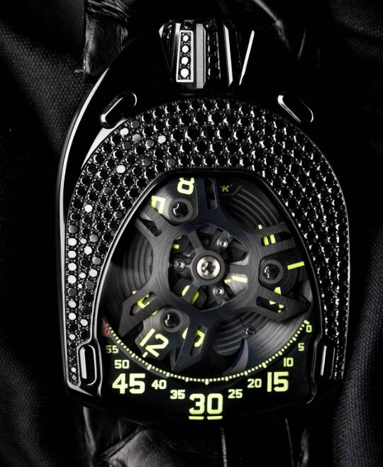 Urwerk Watch Replica 106 collection UR-106 Black Lotus